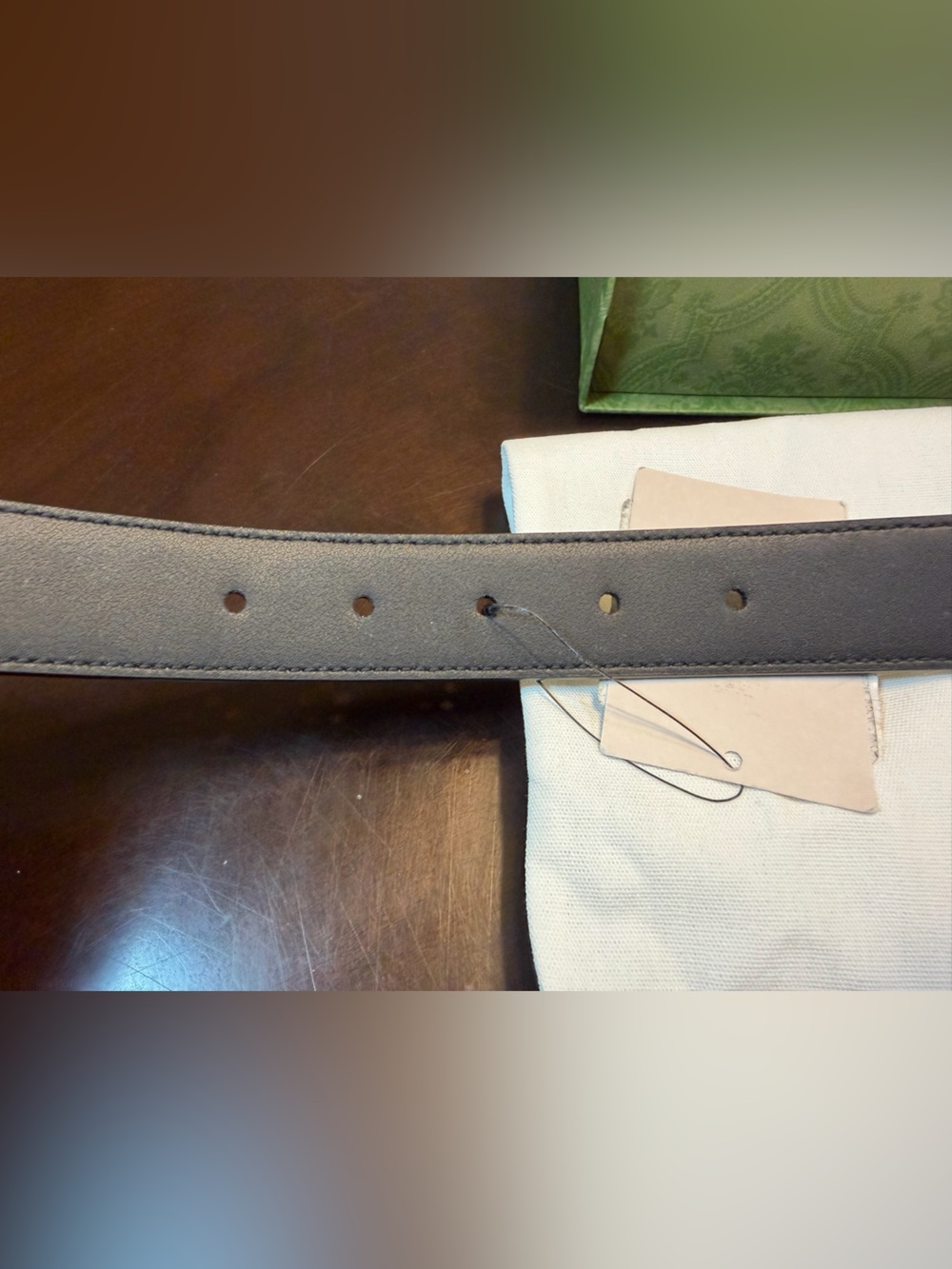 New Gucci Bamboo Logo Belt Size 48 / 120 cm Fits a Waist 44 - 48 - Picture 11 of 13